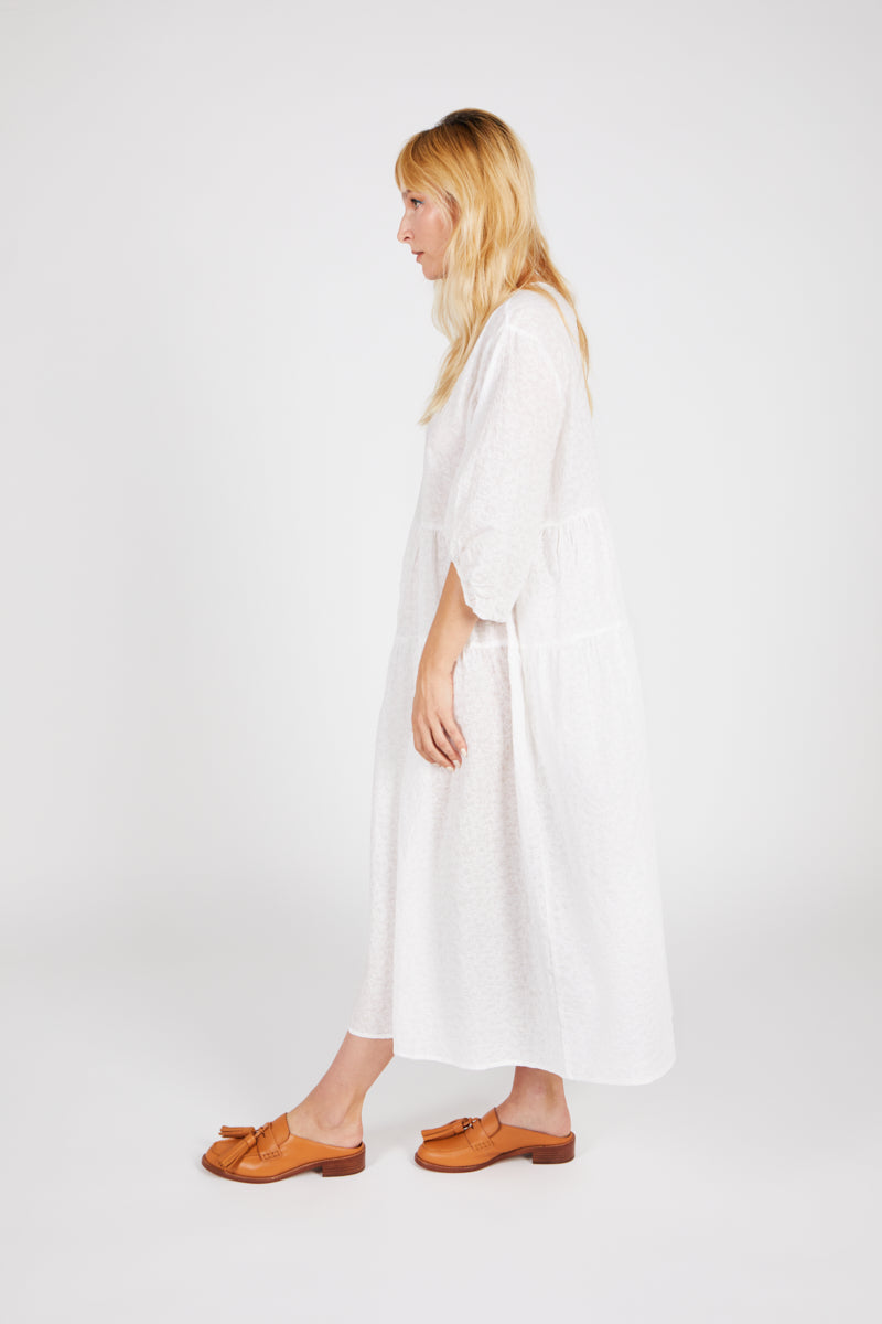 COLLIN DRESS white - Intentionally Blank,WHITE