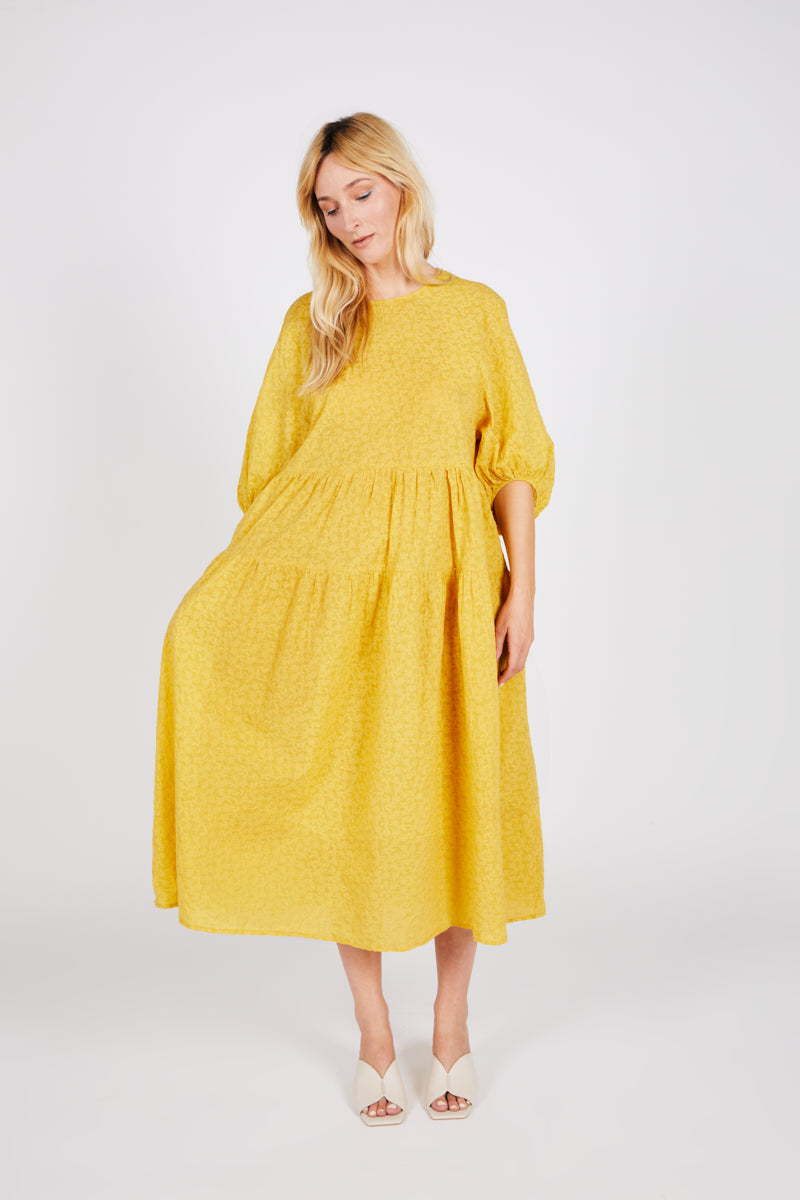 COLLIN DRESS yellow - Intentionally Blank,YELLOW