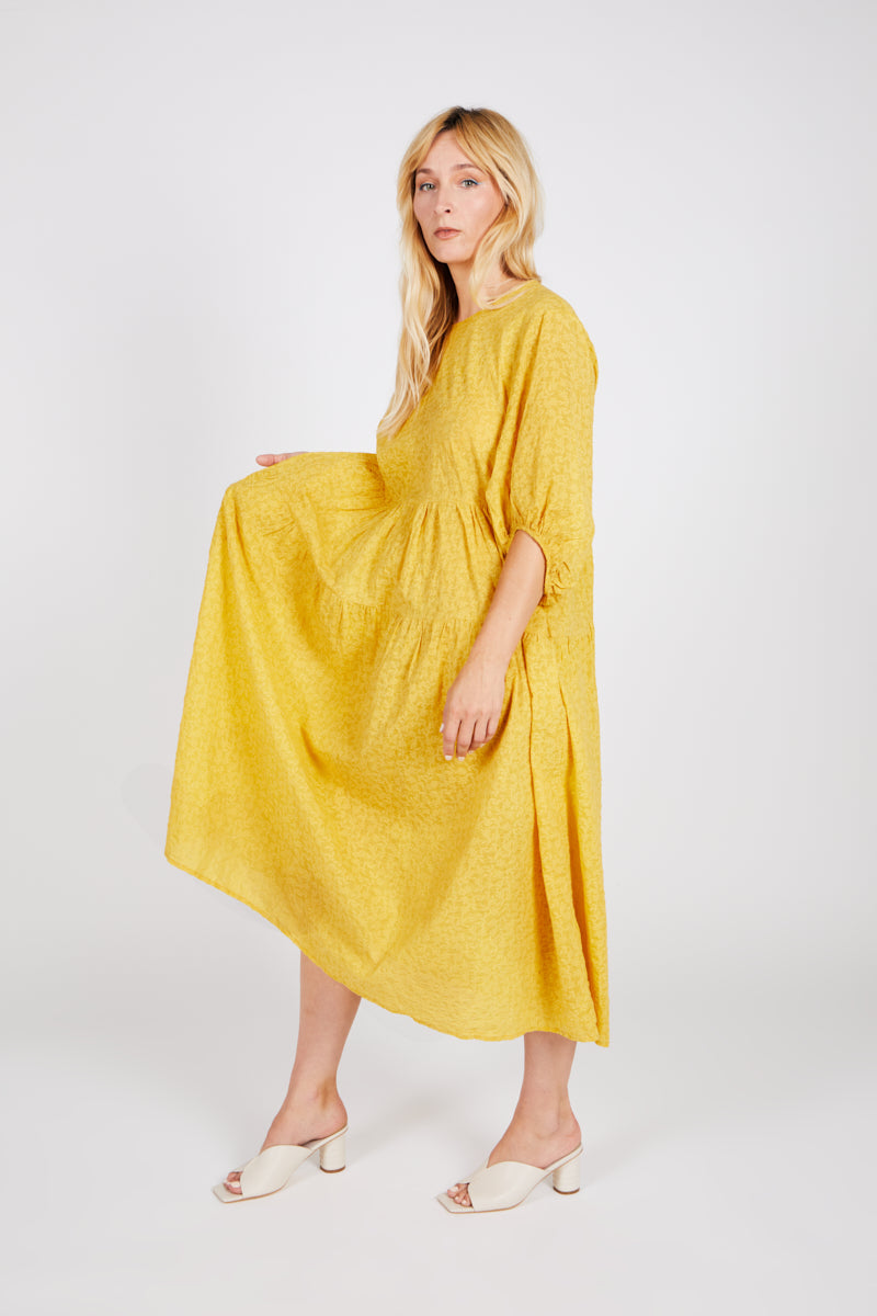 COLLIN DRESS yellow - Intentionally Blank,YELLOW