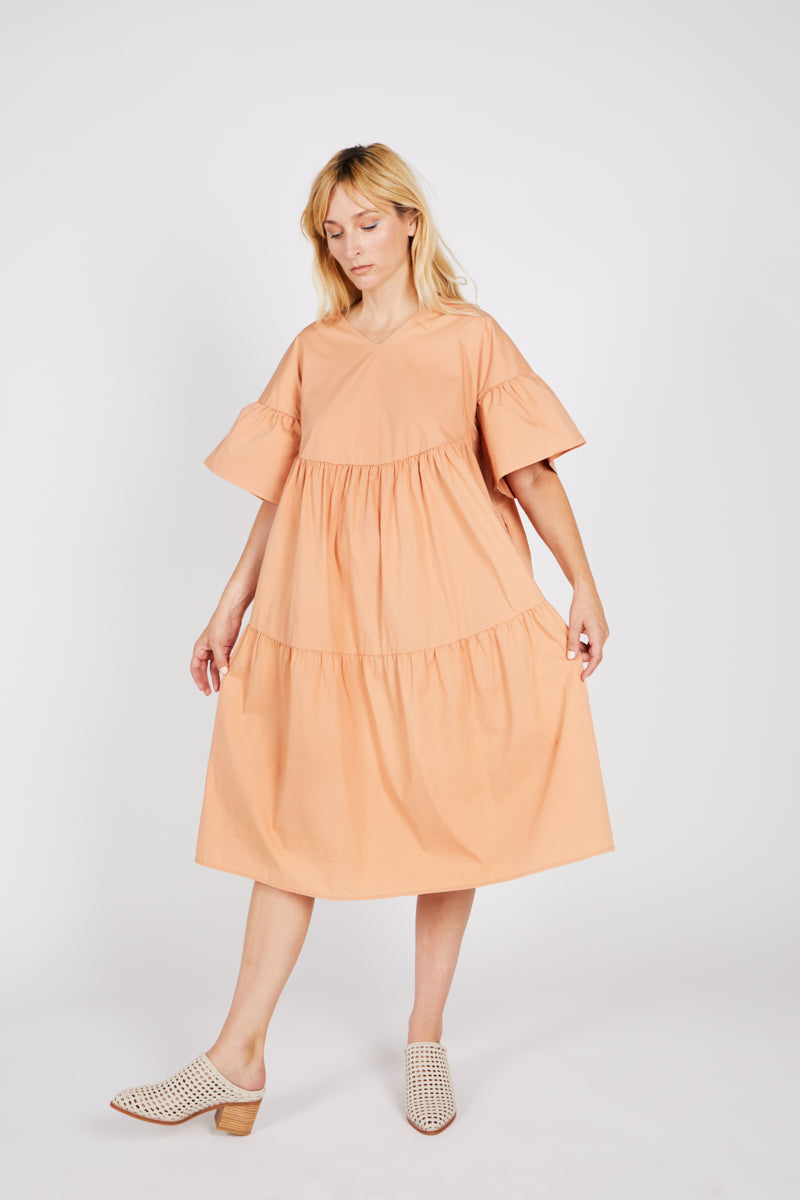 AVERY DRESS peach - Intentionally Blank, PEACH