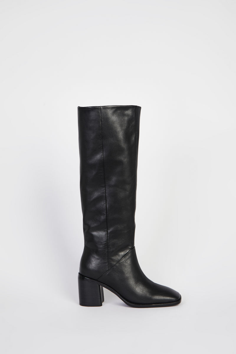 COUCOU TALL HEELED BOOT Black - Intentionally Blank,BLACK