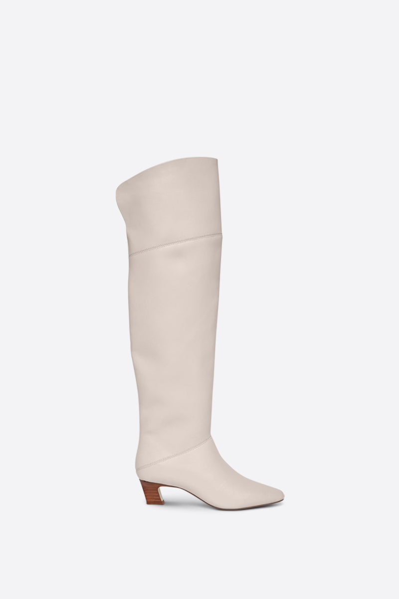 DELUCA OVER THE KNEE NATURAL SOLE BOOT