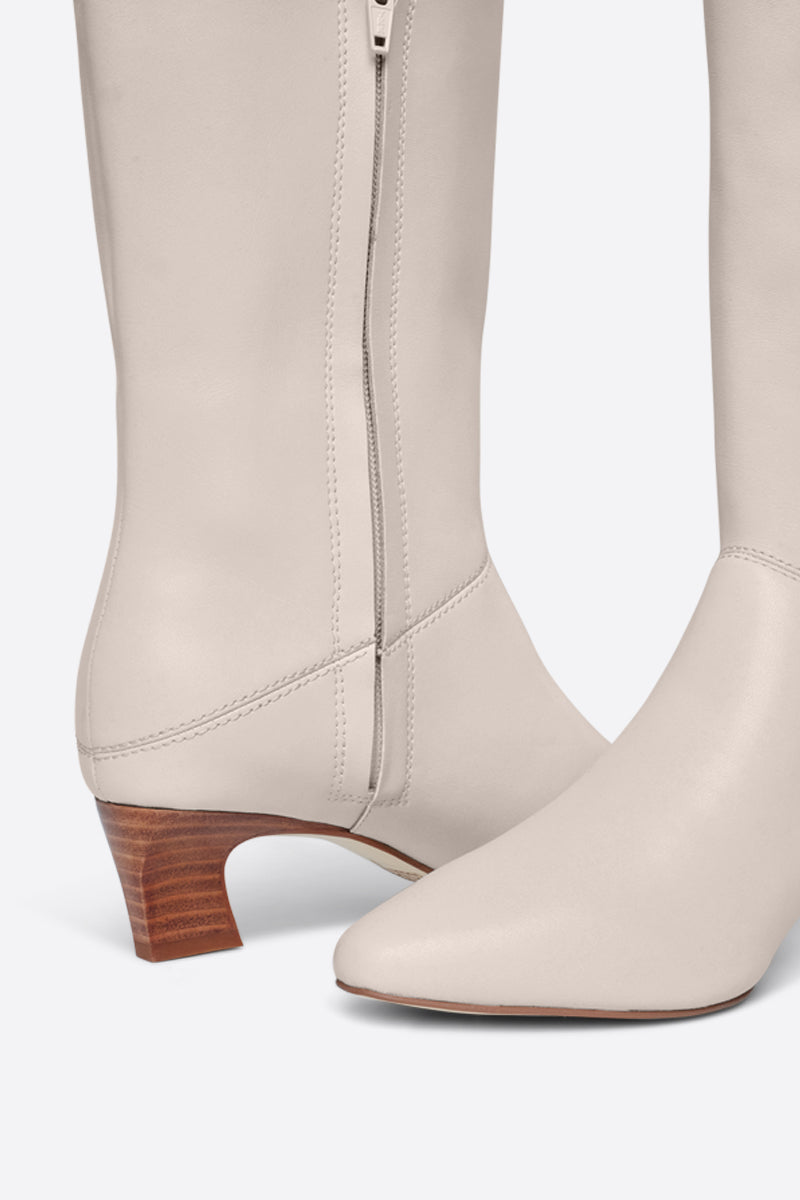 DELUCA OVER THE KNEE NATURAL SOLE BOOT