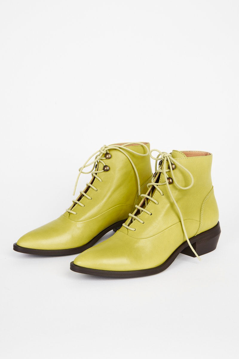 WEST LACE UP BOOT Olive - Intentionally Blank, OLIVE