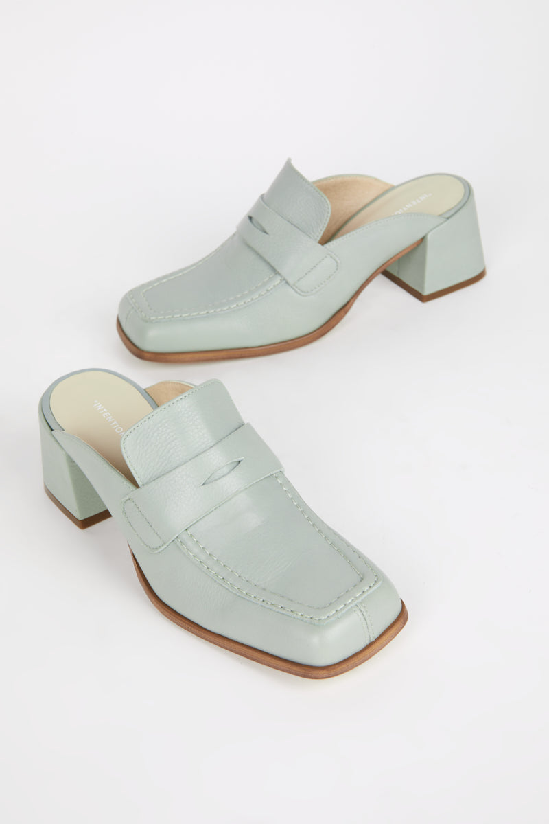 PROF HEELED LOAFER storm - Intentionally Blank,STORM