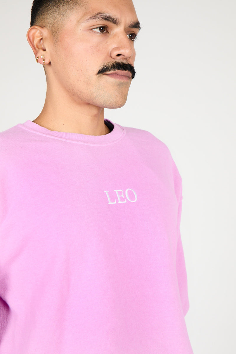 LEO ZODIAC PULLOVER - Intentionally Blank,ORCHID