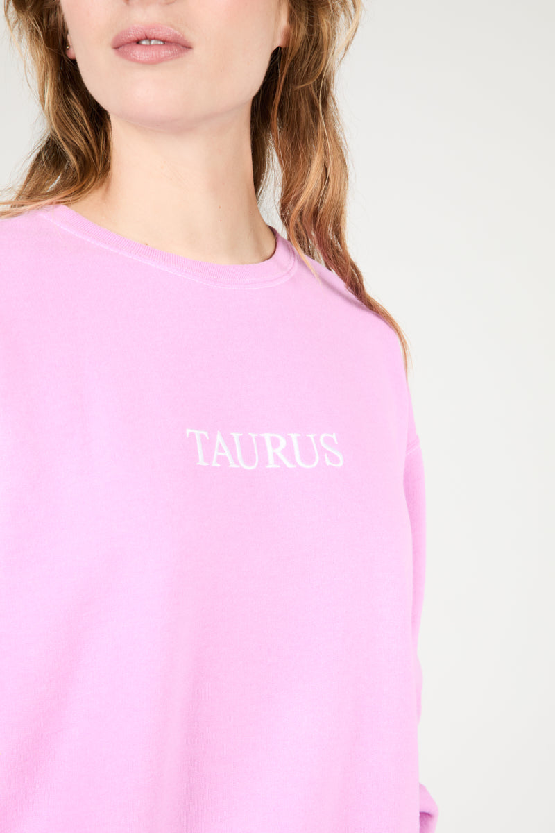 TAURUS ZODIAC PULLOVER - Intentionally Blank, ORCHID