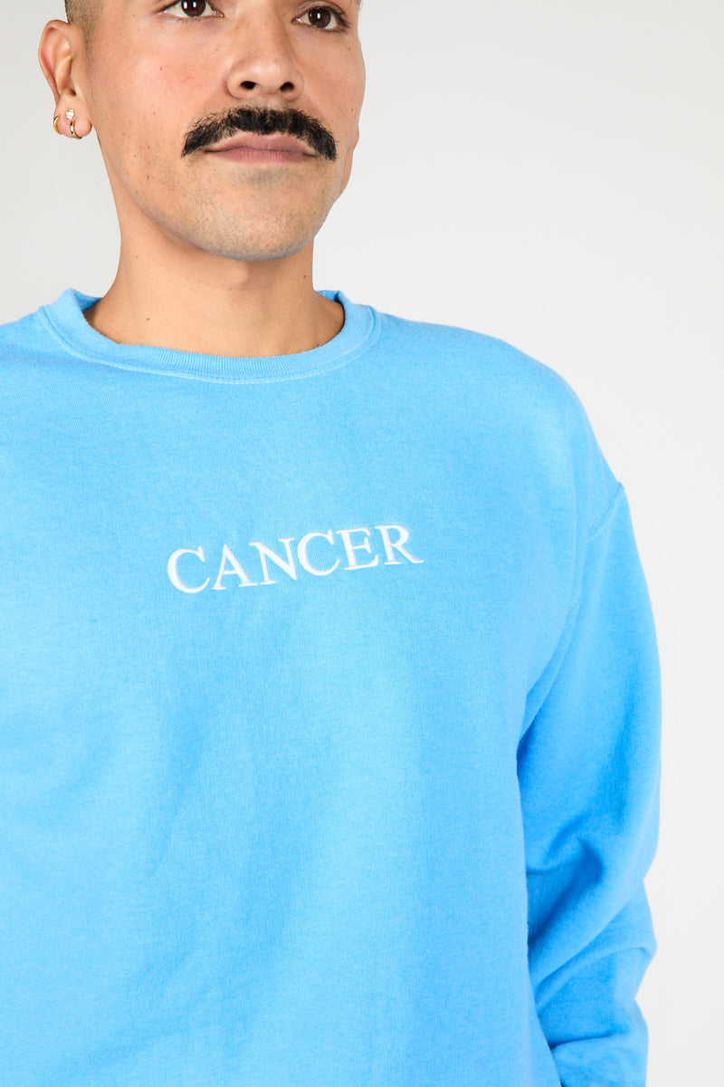 CANCER ZODIAC PULLOVER - Intentionally Blank, MYKONOS BLUE