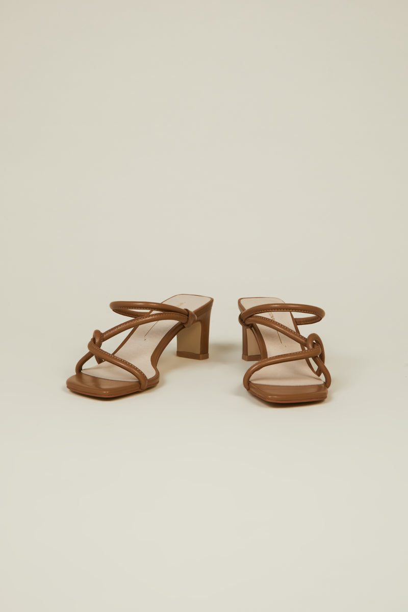 WILLOW HEELED SANDAL Toffee - Intentionally Blank