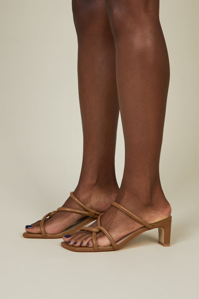 WILLOW HEELED SANDAL Toffee - Intentionally Blank