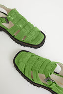 HADDIE DAD SANDAL Apple Green - Intentionally Blank,APPLE GREEN