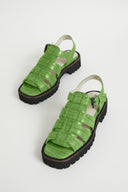 HADDIE DAD SANDAL Apple Green - Intentionally Blank,APPLE GREEN