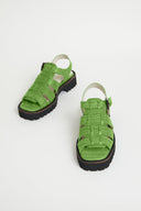 HADDIE DAD SANDAL Apple Green - Intentionally Blank,APPLE GREEN