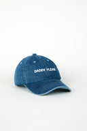 DADDY PLEASE Dad Cap Denim/White - Intentionally Blank,DENIM WHITE