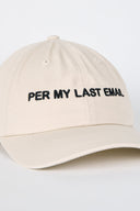 PER MY LAST Dad Cap Sand/Black - Intentionally Blank,SAND BLACK