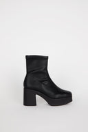 MARLOWE PLATFORM BOOT Black Vegan - Intentionally Blank