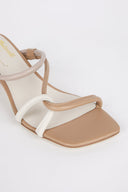 WILLOW HEELED SANDAL clay combo - Intentionally Blank