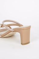 WILLOW HEELED SANDAL clay combo - Intentionally Blank