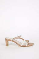 WILLOW HEELED SANDAL clay combo - Intentionally Blank