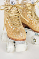 PRE-PARTY ROLLER SKATE GOLD GLITTER - Intentionally Blank,GOLD