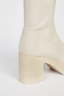 MARLOWE PLATFORM BOOT  Cream Vegan - Intentionally Blank