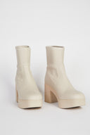 MARLOWE PLATFORM BOOT  Cream Vegan - Intentionally Blank