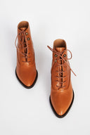 WEST LACE UP BOOT Whiskey - Intentionally Blank, WHISKEY