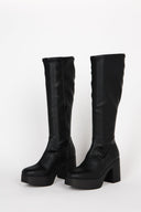 MARZ PLATFORM BOOT Black Vegan - Intentionally Blank, BLACK