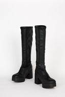 MARZ PLATFORM BOOT Black Vegan - Intentionally Blank, BLACK