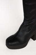 MARZ PLATFORM BOOT Black Vegan - Intentionally Blank, BLACK