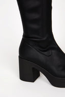 MARZ PLATFORM BOOT Black Vegan - Intentionally Blank, BLACK