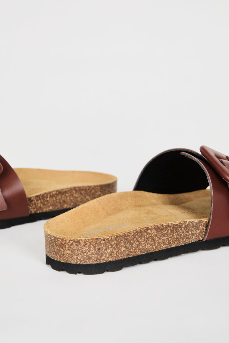 CLARICE SANDAL Chestnut - Intentionally Blank, CHESTNUT