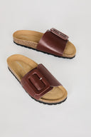 CLARICE SANDAL Chestnut - Intentionally Blank, CHESTNUT