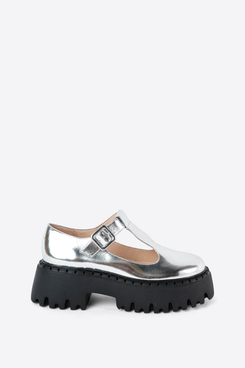 PEARS METALLIC PLATFORM MARY JANE