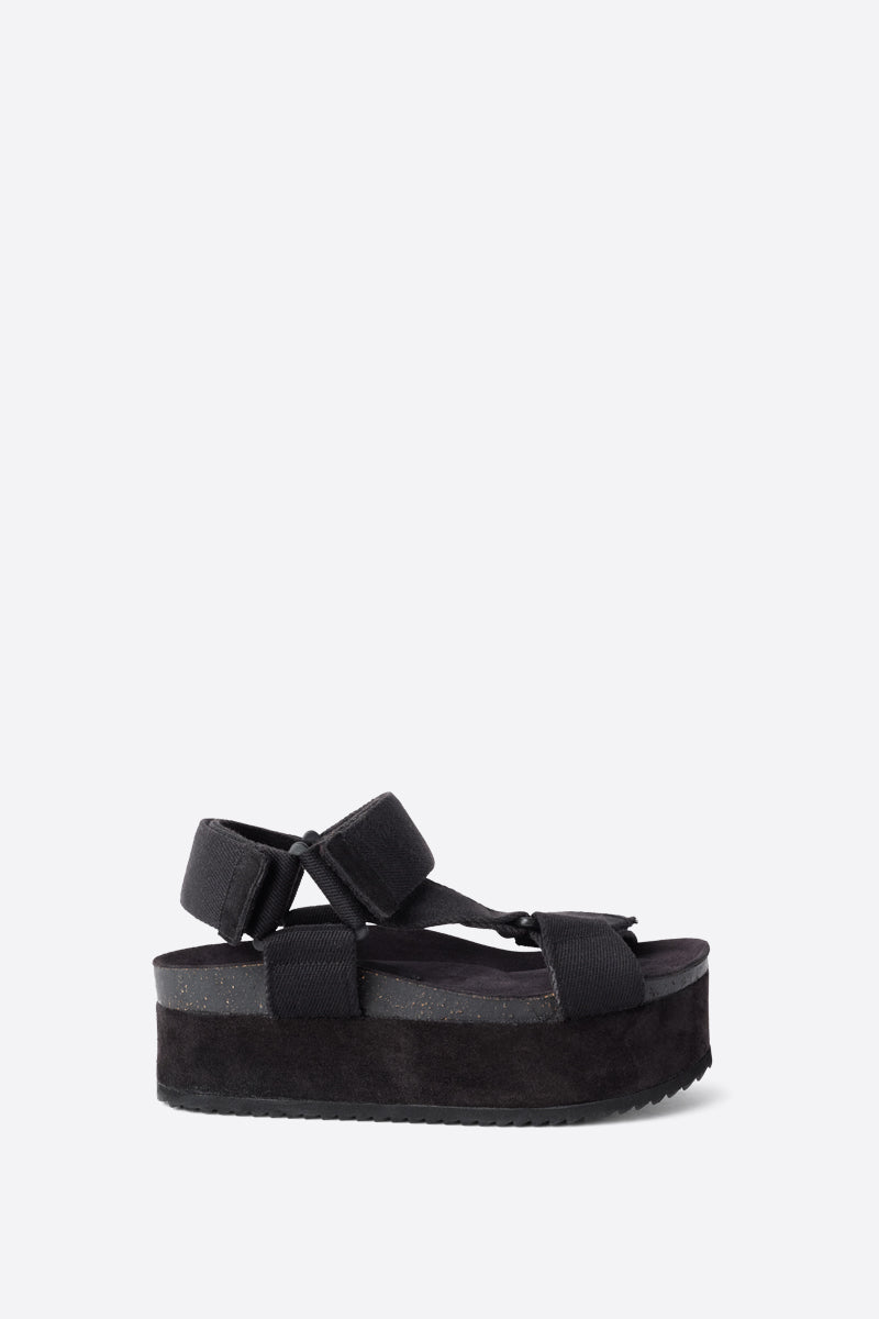 ZONA BLACK SOLE PLATFORM SANDAL