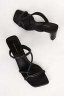 WILLOW HEELED SANDAL Black - Intentionally Blank, BLACK