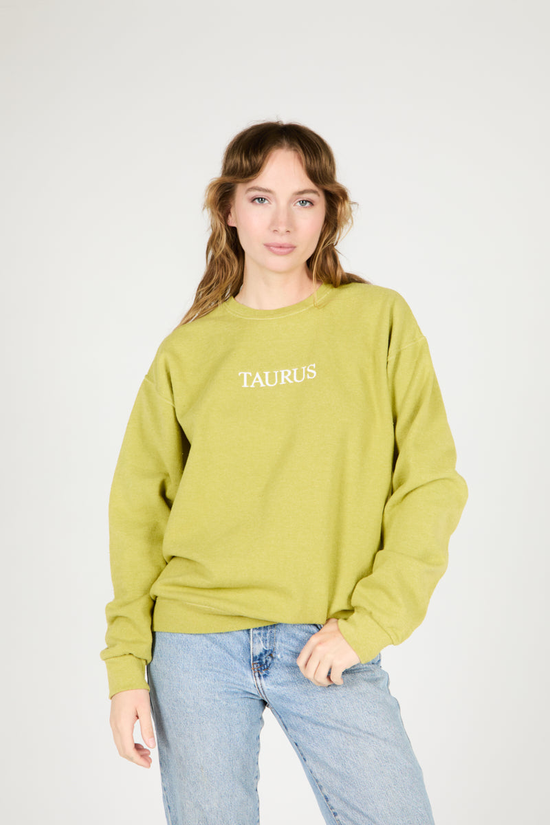 TAURUS ZODIAC PULLOVER - Intentionally Blank, MARIGOLD