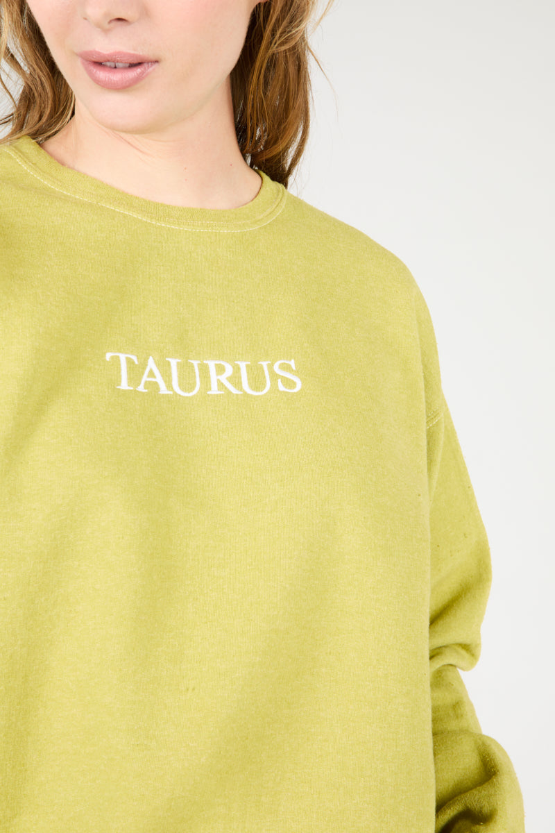 TAURUS ZODIAC PULLOVER - Intentionally Blank, MARIGOLD