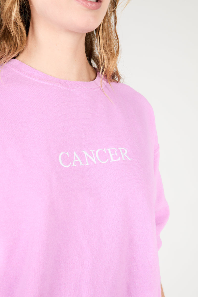 CANCER ZODIAC PULLOVER - Intentionally Blank, ORCHID