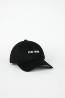 FUN MOM Dad Cap Black/White - Intentionally Blank,BLACK WHITE