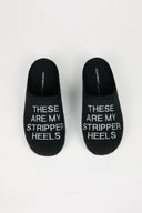 MEN'S STRIPPER SLIPPER BLACK - Intentionally Blank