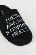 MEN'S STRIPPER SLIPPER BLACK - Intentionally Blank