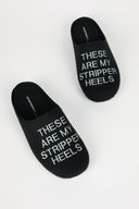 MEN'S STRIPPER SLIPPER BLACK - Intentionally Blank