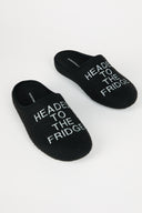 LATE NIGHT SNACK SLIPPER BLACK - Intentionally Blank