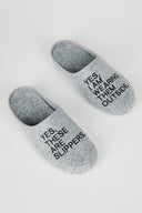 MEN'S NO SHAME SLIPPER CHARCOAL - Intentionally Blank