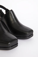 HONCHO MULE Black Leather - Intentionally Blank