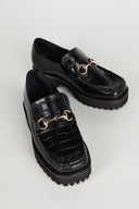 HK-2 Loafer Black Croc - Intentionally Blank,BLACK