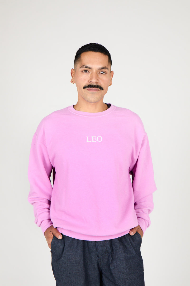 LEO ZODIAC PULLOVER - Intentionally Blank,ORCHID