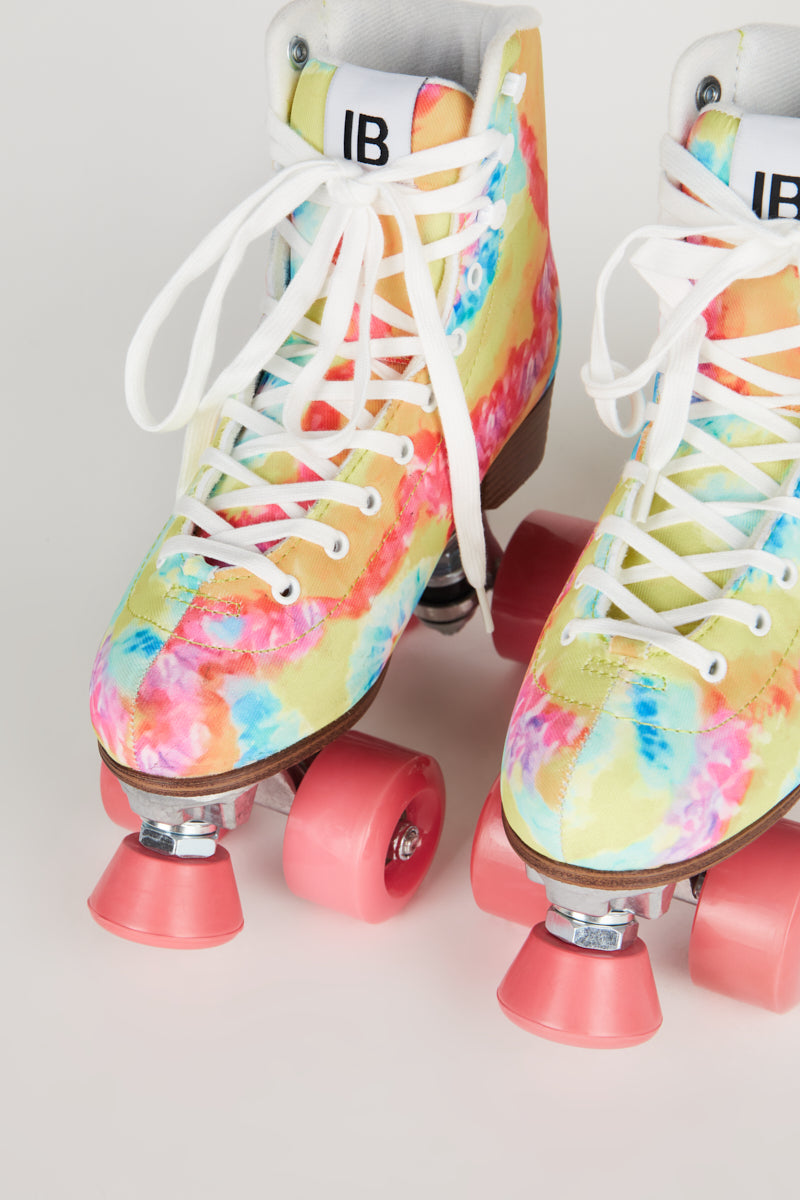 TRIPPY ROLLER SKATE Yellow Tie Dye - Intentionally Blank